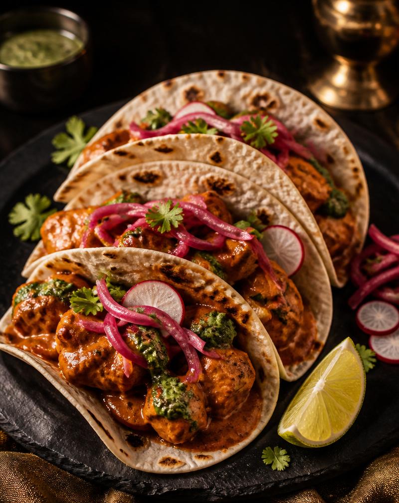 Butter Chicken Tacos